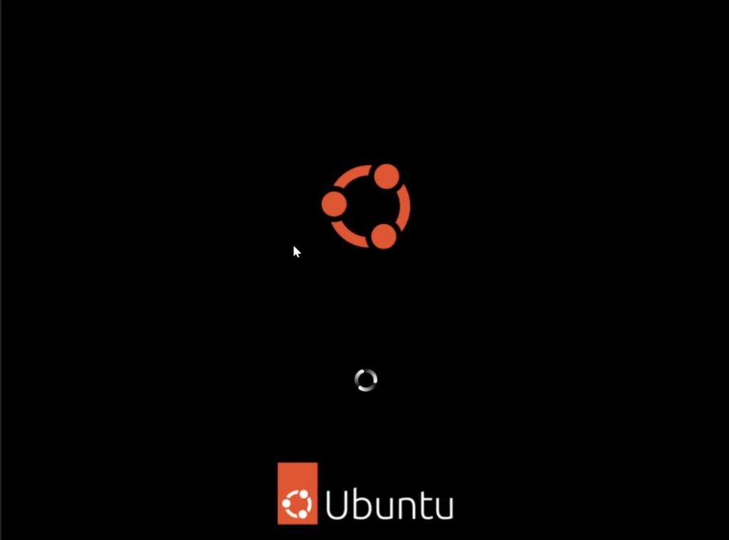 Pantalla de inicio de ubuntu 2024