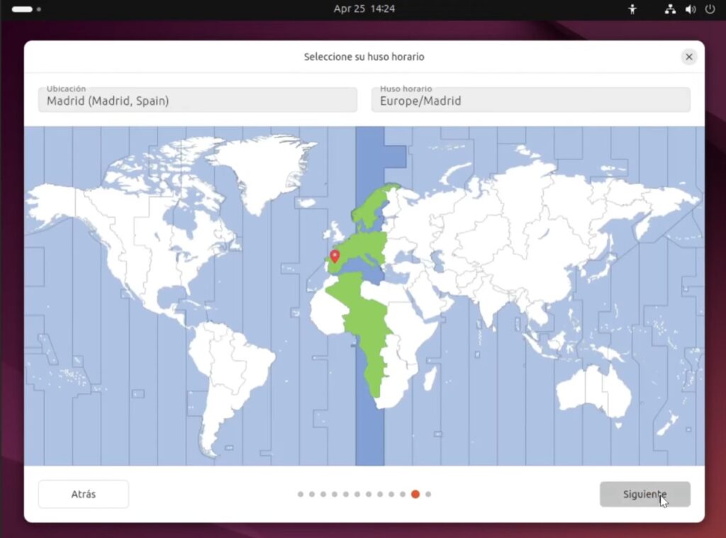 Configura tu zona horaria en Ubuntu