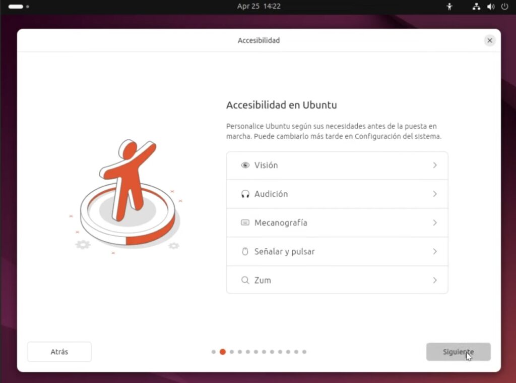 accesibilidad en Ubuntu